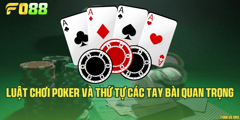 Luật chơi Poker và thứ tự các tay bài quan trọng